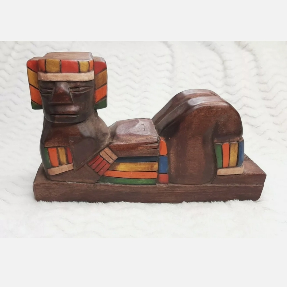 Tiki Hand Carved Wood Statue